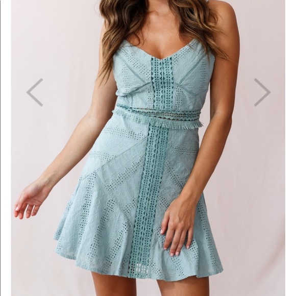 SOLD Hello Molly 🌸 Sunset Sahara Sage Dress - Picture 2 of 9